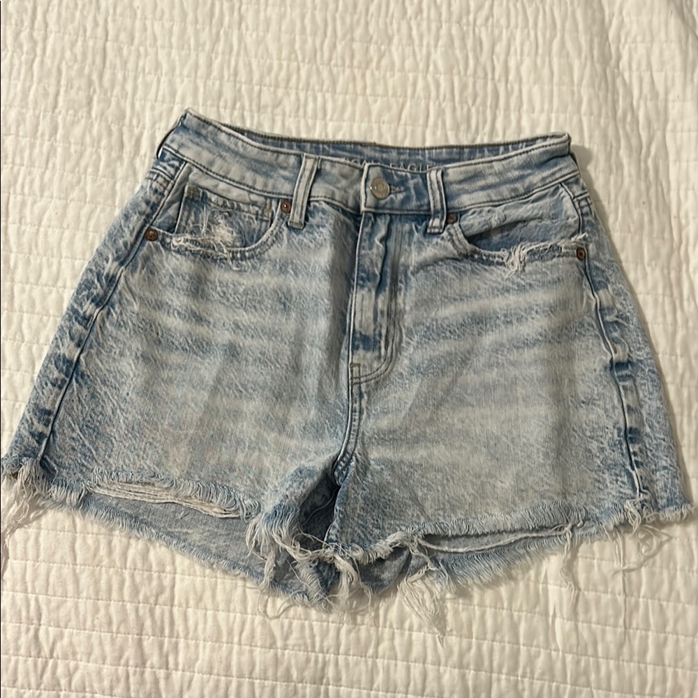 Light Blue Denim Women Shorts
